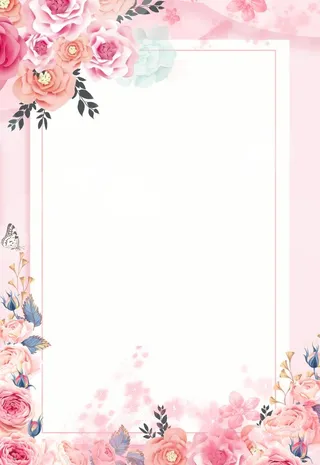 粉色小清新温馨背景图片