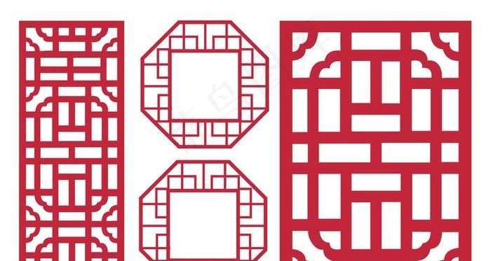 中式雕花 花纹图片