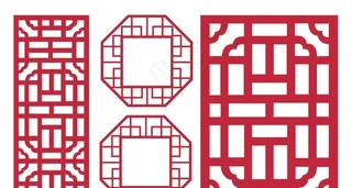 中式雕花 花纹图片