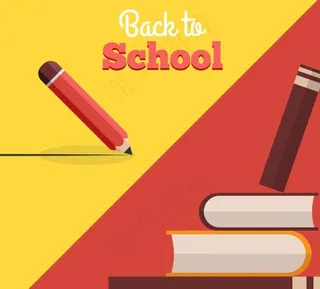 创意书本返校海报图片