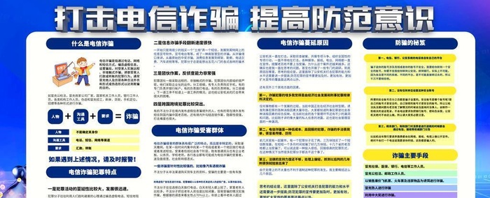 谨防网络诈骗图片
