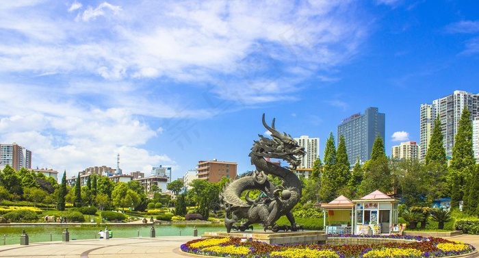 曲靖龙潭公园景观图片