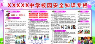 校园安全知识安全教育宣传栏图片
