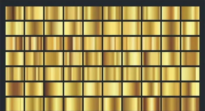 金色渐变金属光泽图片cdr矢量模版下载