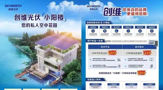 A4宣传单,创维光伏,小阳楼,光伏,太阳