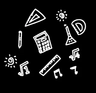 简笔画粉笔画素材矢量模板图片