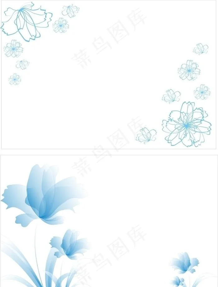 清新花纹图片cdr矢量模版下载
