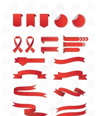 红色丝带图片