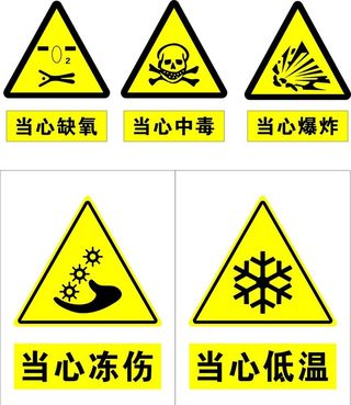 当心中毒图片