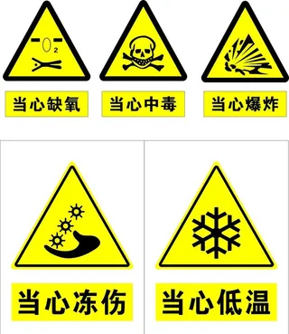 当心中毒图片