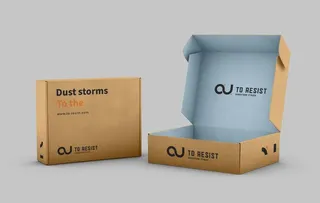 飞机盒包装盒样机图片