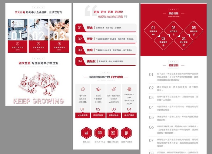 ppt组成部分长图设计图片ai矢量模版下载