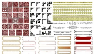 中式花纹边框图片