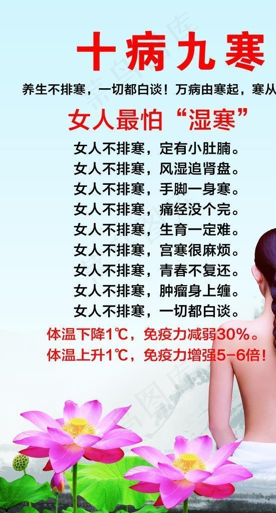 十病九寒图片(1701x2551)psd模版下载