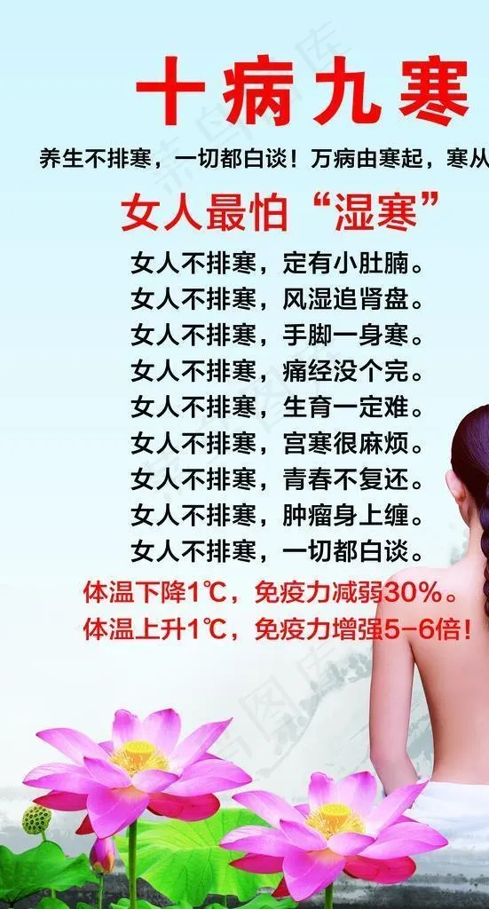 十病九寒图片(1701x2551)psd模版下载