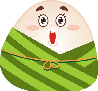 粽子宝宝矢量图图片