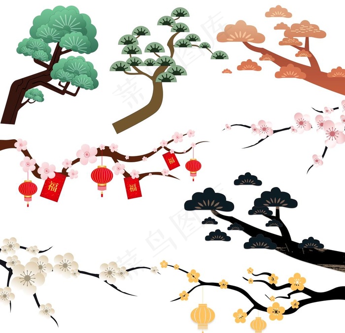 中国风素材图片(5906x5906)psd模版下载
