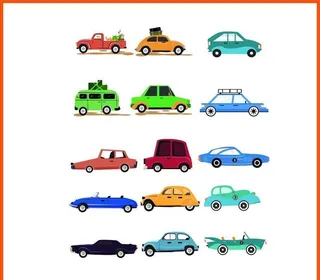 卡通小汽车图片