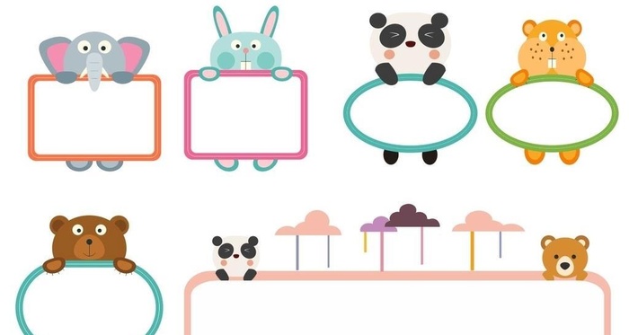 可爱卡通标题框图片