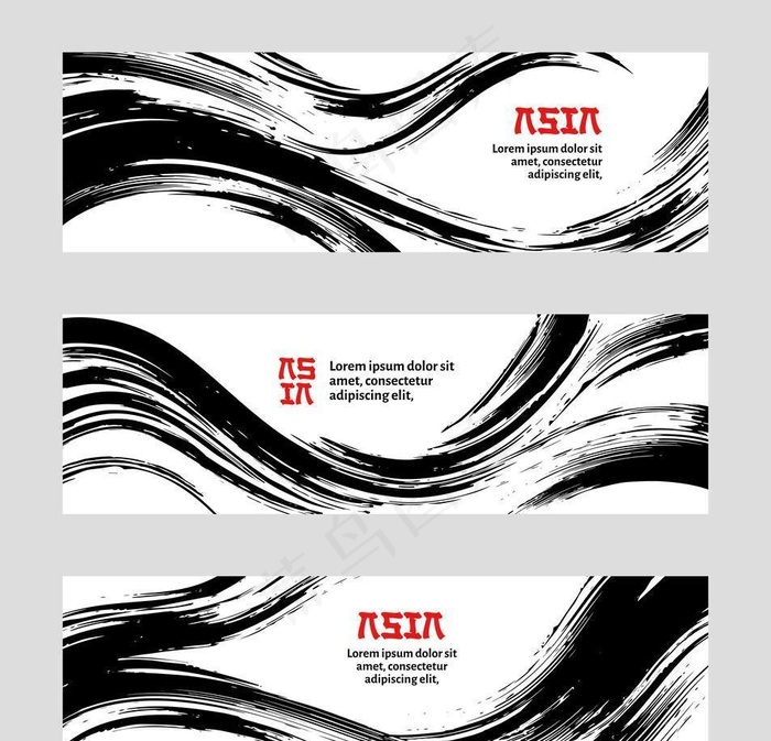 水墨复古背景图片