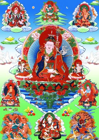 莲花生大士图片