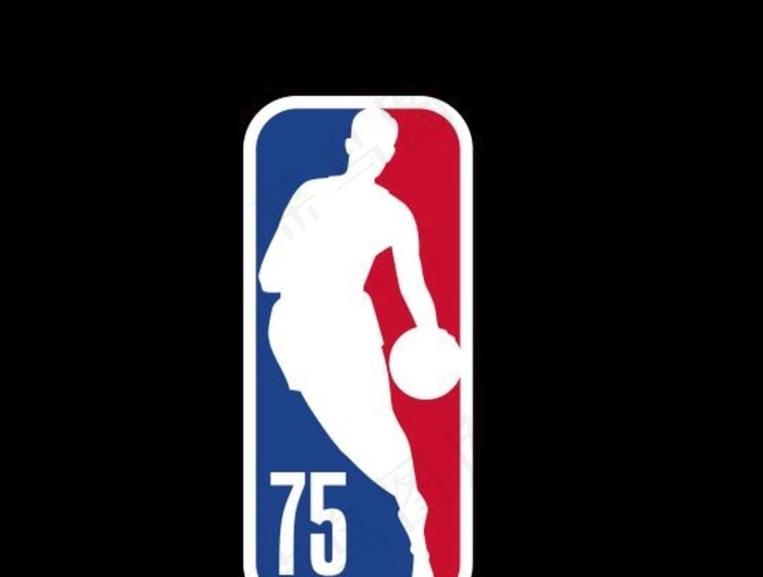 NBA75周年小标志图片cdr矢量模版下载