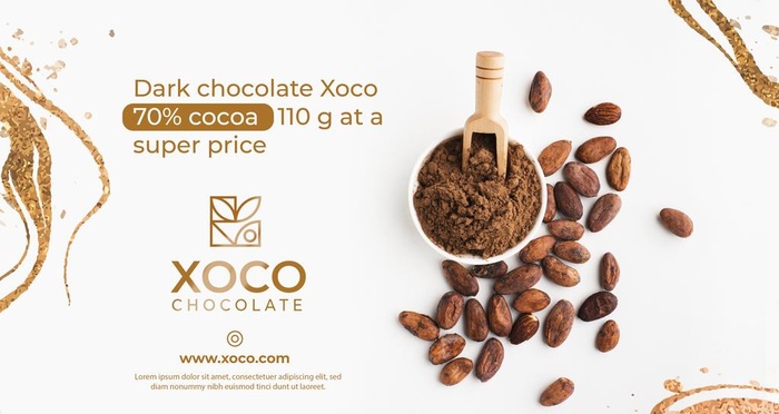 巧克力展板图片