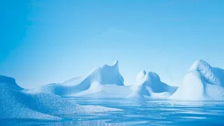 蓝色冰川背景图片