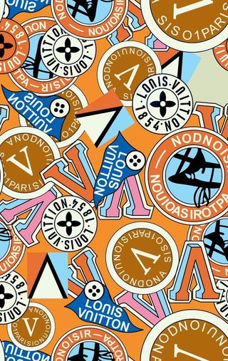 大牌字母印花图片