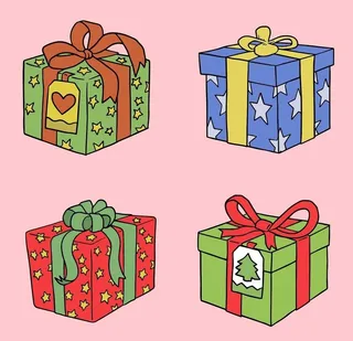 礼物盒矢量图片
