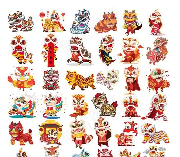 舞狮醒狮图片(4000x3000)psd模版下载