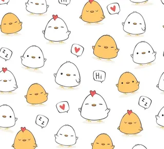 小鸡图案图片