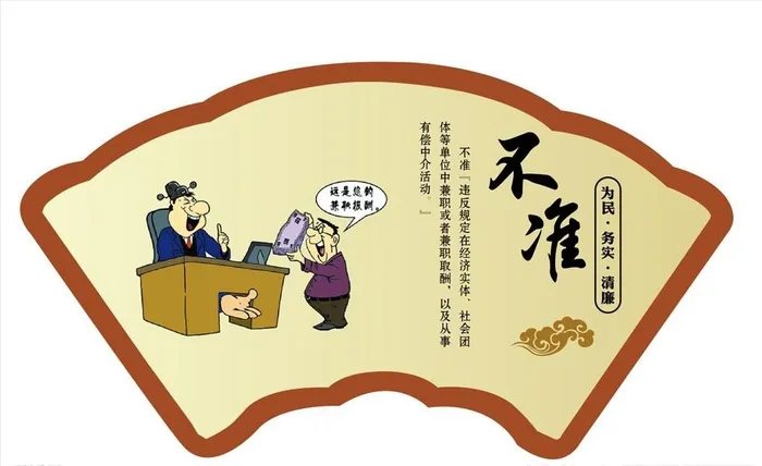 廉政漫画图片