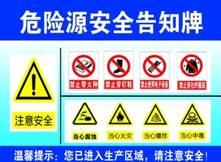 危险源安全告知牌图片