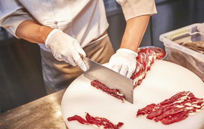 现切牛肉图片