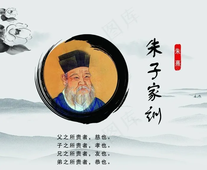朱子家训图片(1134x1134)psd模版下载
