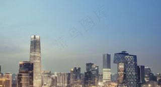 北京国贸,城市地标,建筑,CBD大厦,夜景,