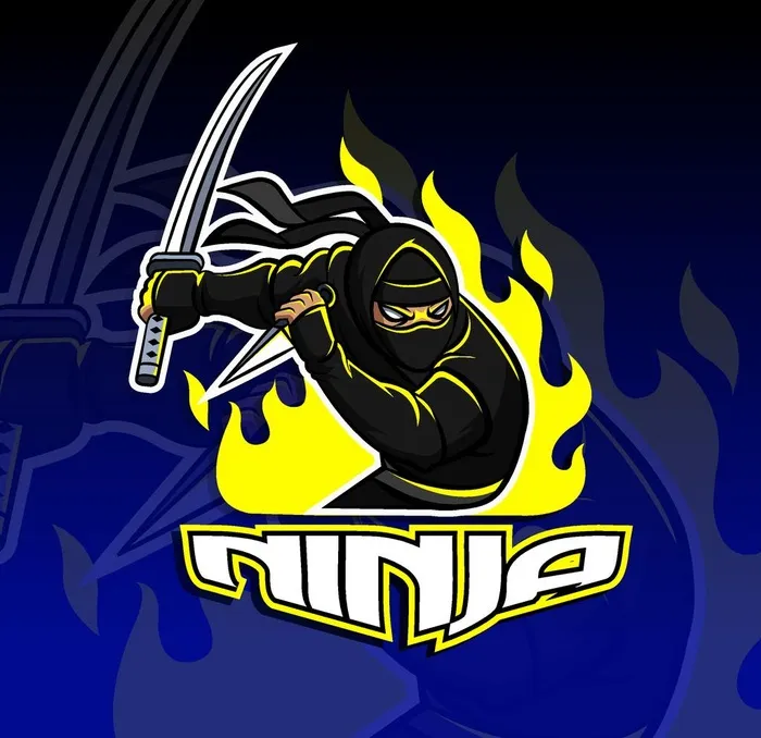 忍者标志矢量素材图片ai矢量模版下载