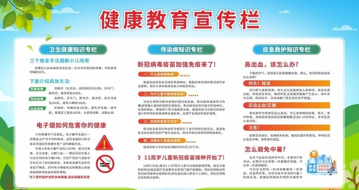 健康教育宣传栏图片cdr矢量模版下载