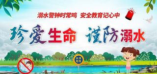 防溺水展板图片