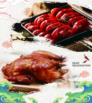 美食海报灯箱图片