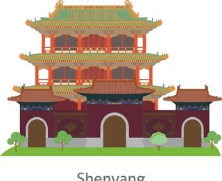 古建筑背景底纹图片