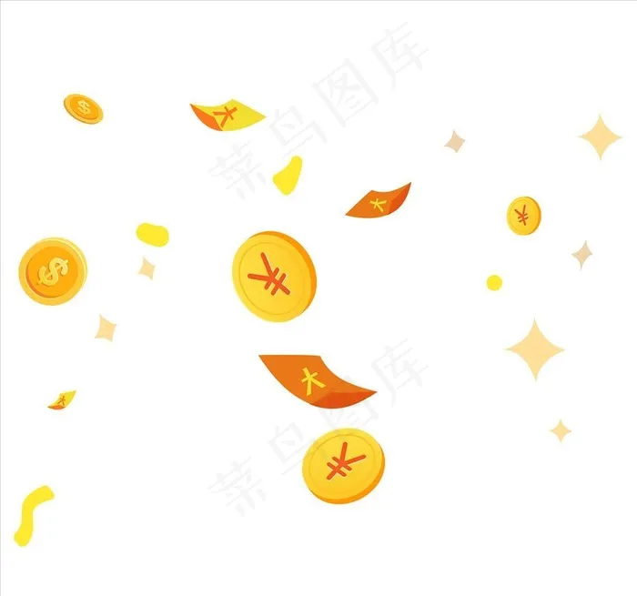 金币图片ai矢量模版下载