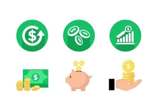 金融保险银行图标图片