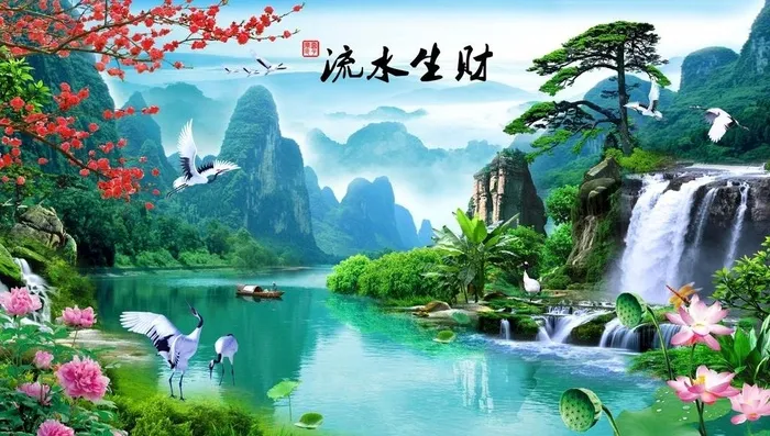 流水生财图片(6844x5144)