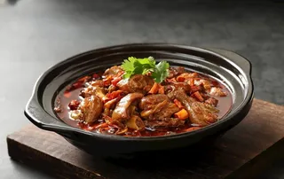 砂锅麻辣蹄花图片