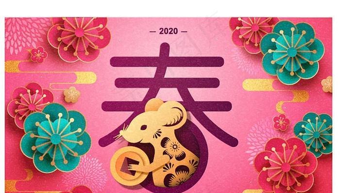 春节展板图片ai矢量模版下载