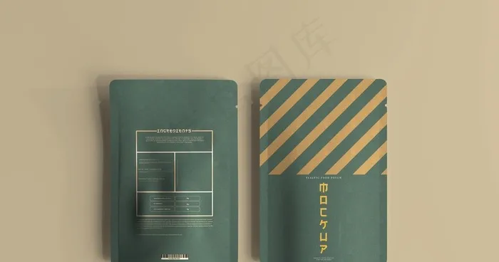 包装袋样机图片(5460x3642)psd模版下载