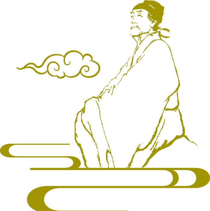 杜甫图片ai矢量模版下载