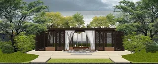 小区园林景观设计效果图图片